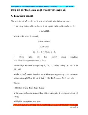 Phương pháp và Thủ thuật giải nhanh trắc nghiệm Đại số 10 - Chương 2 Hàm số - Nguyễn Quốc Tuấn